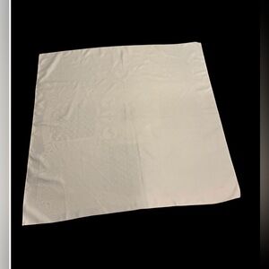 Vintage Derryvale Irish Linen Damask Tablecloth 54 x 53 White Square Ireland.